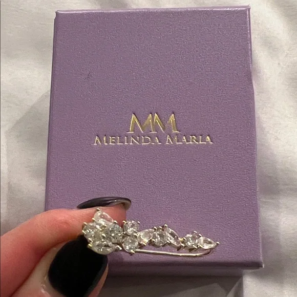 Melinda Maria Crystal Ear Cuff - Picture 1 of 5